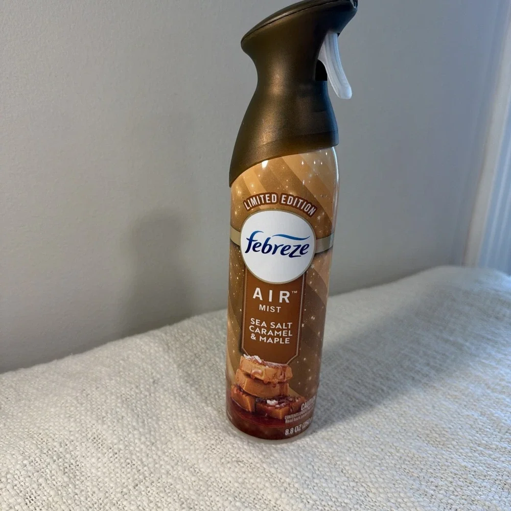 NEW Febreze Limited Edition SEA SALT CARAMEL & MAPLE 8.8oz Air Mist Freshener